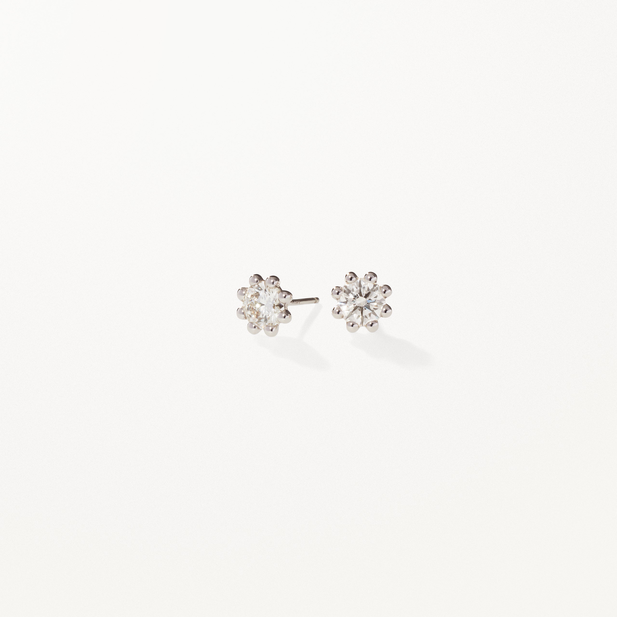 Colorless Certified Round Diamond Stud Earring in 18K White Gold, 0.30-2.0  ct. t.w. - 100% Exclusive
