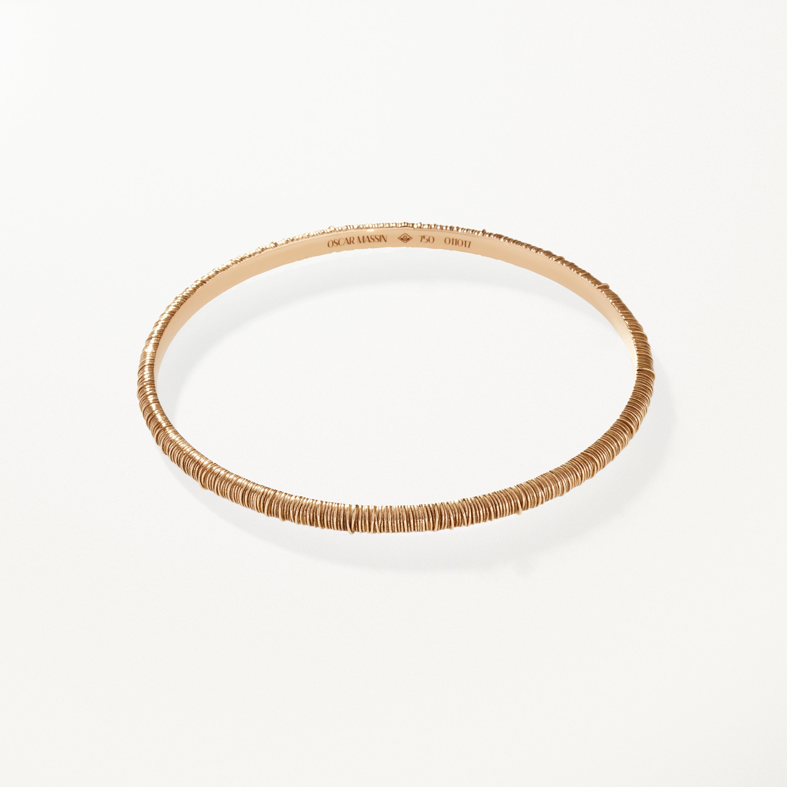Oscar Massin Filigree Bracelet Yellow Gold Bangle