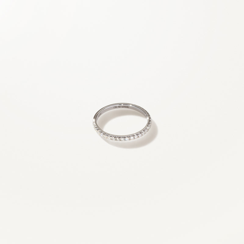 Liberté Wedding Band, Lab diamond platinum pavé ring