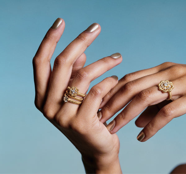 3 Oscar Massin rings on a model