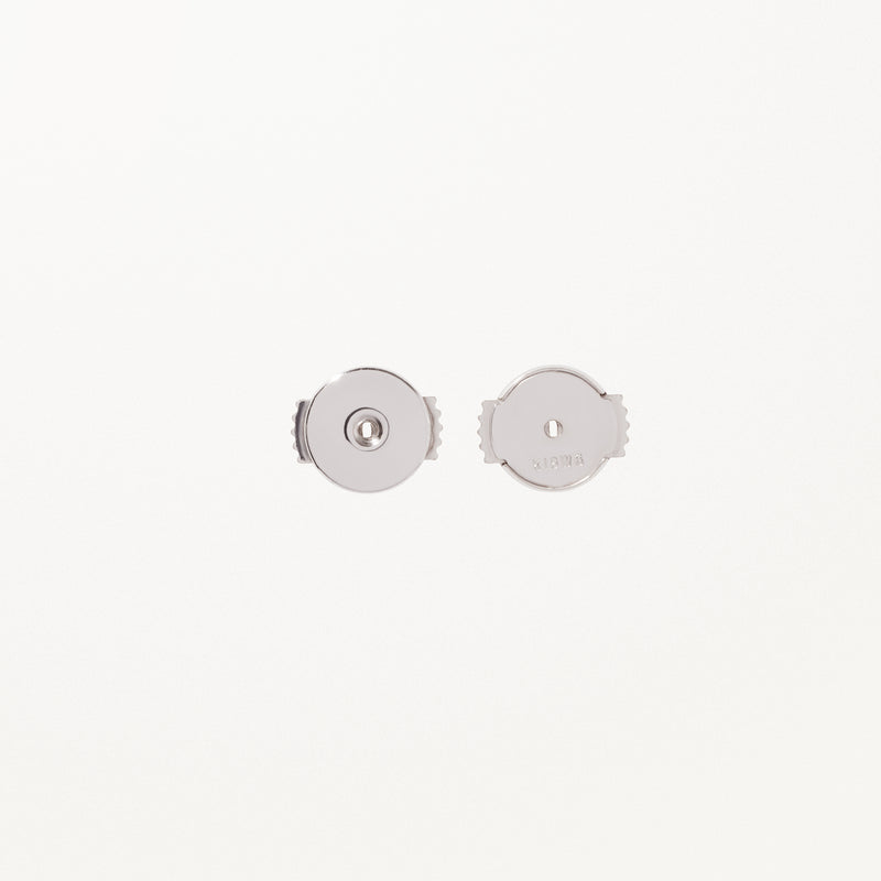 Beaded Earrings, Medium lab diamond white gold studs 1 ctw