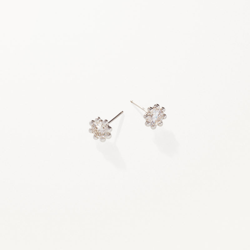 Radiance Diamond Stud Earrings (7.58 ct Diamonds) in Platinum & Gold –  Beauvince