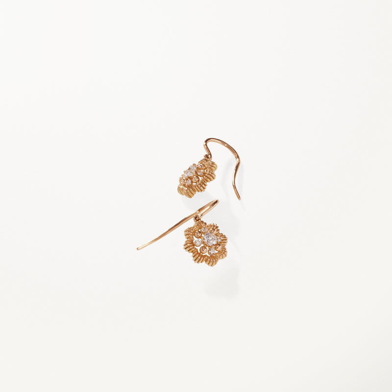 Oscar Massin Lace Flower Bracelet Diamond Yellow Gold 0.16 ctw