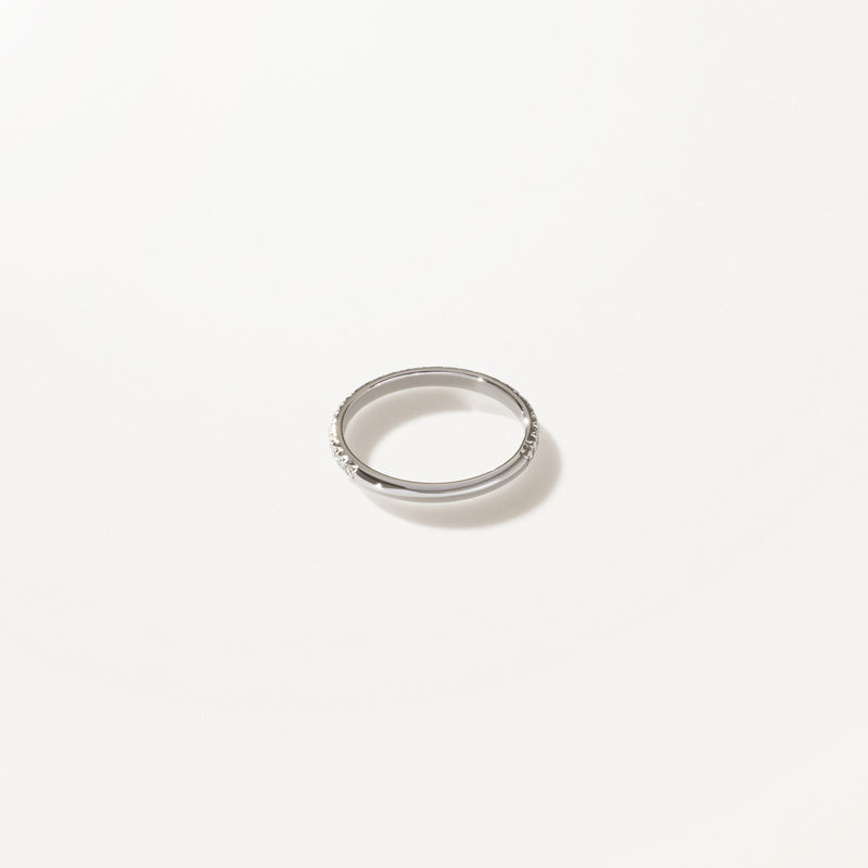 Liberté Wedding Band, Lab diamond white gold pavé ring