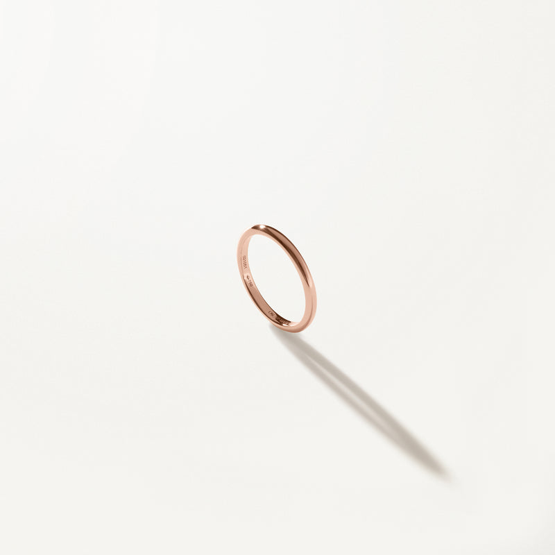 Liberté Wedding Band, Rose gold ring