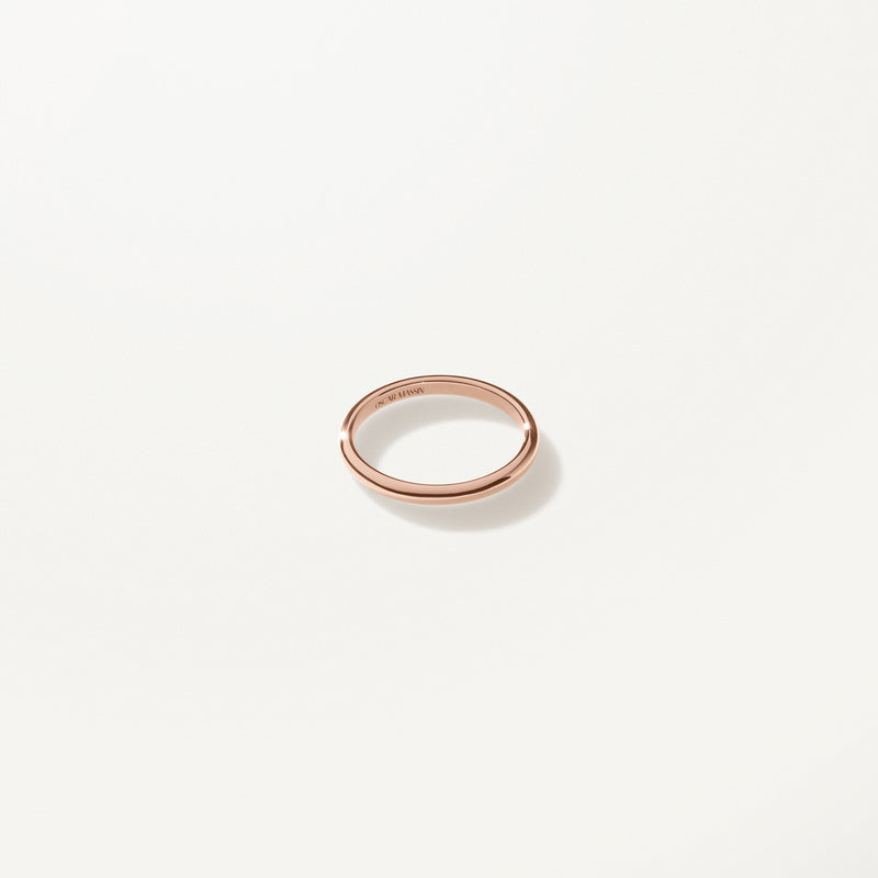 Liberté Wedding Band, Rose gold ring