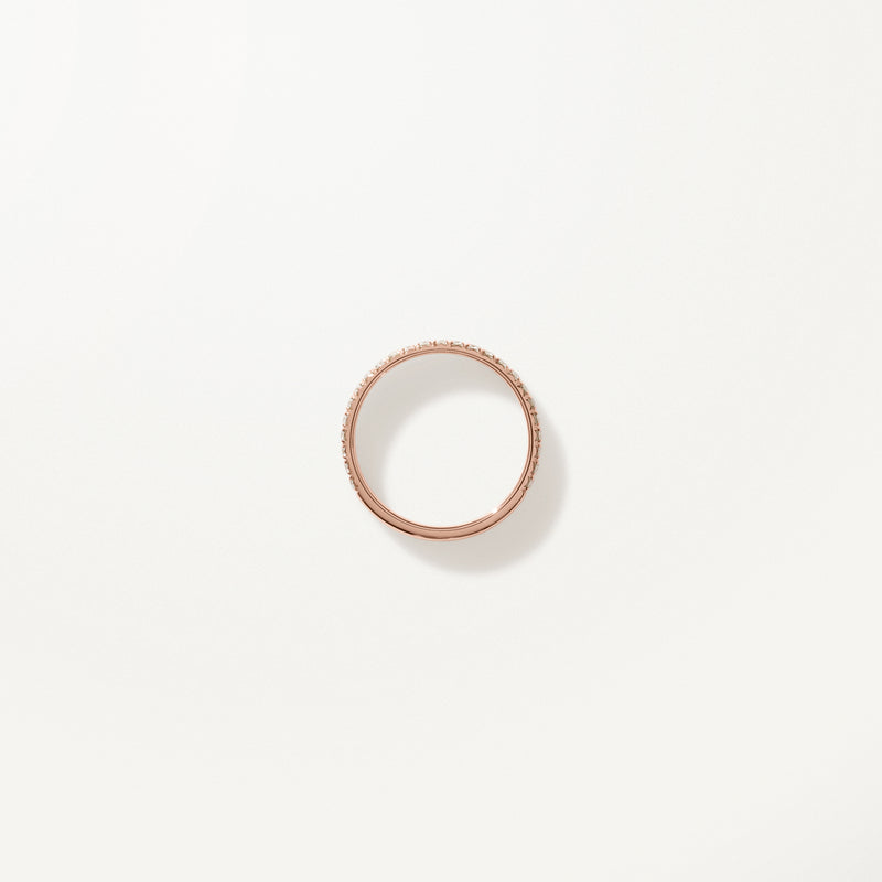 Liberté Wedding Band, Lab diamond rose gold pavé ring