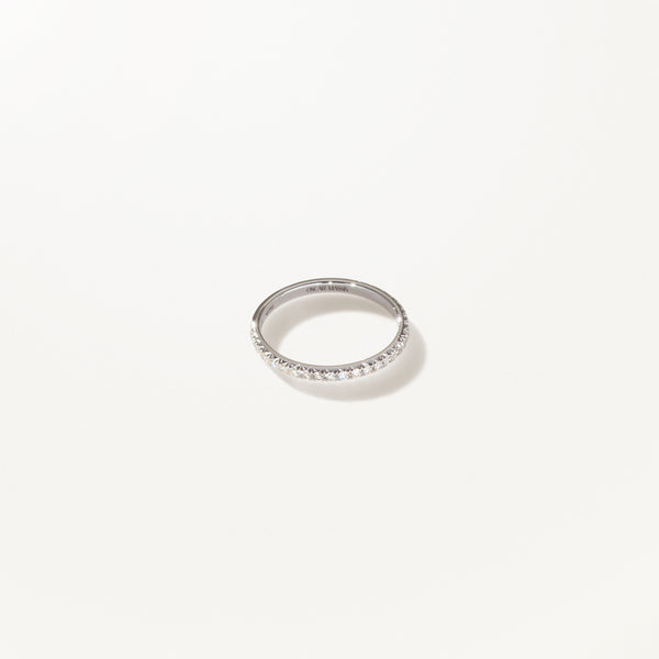 Liberté Wedding Band, Lab diamond platinum pavé ring